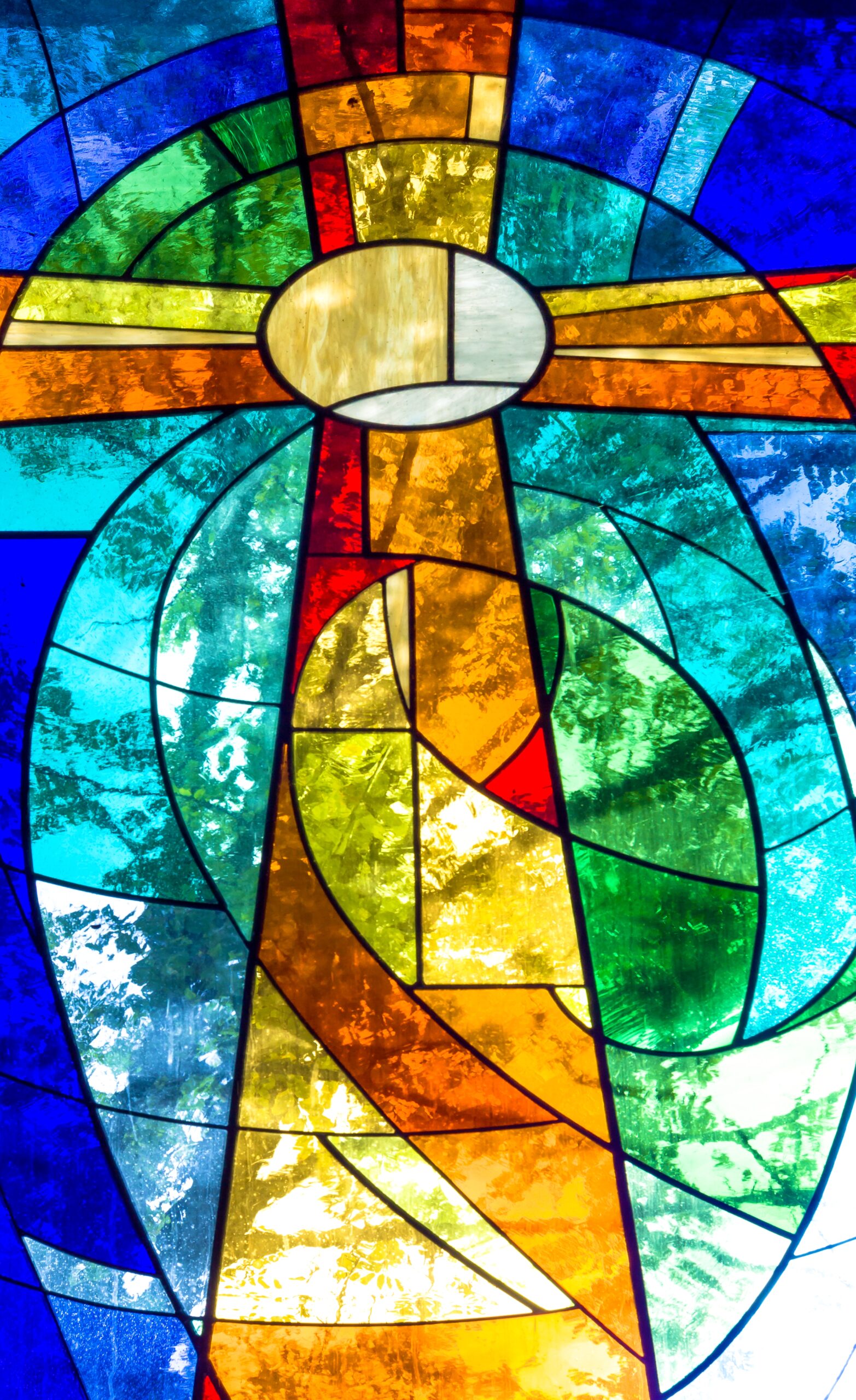 Stained glass cross